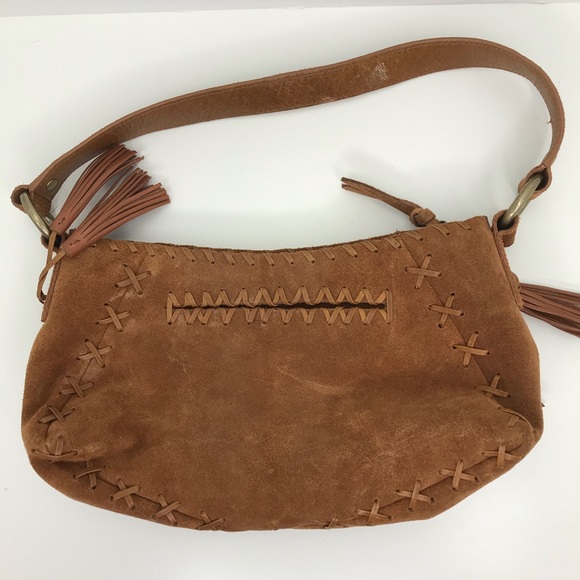 Antonio Melani Tan Suede Mini Purse - Picture 2 of 6
